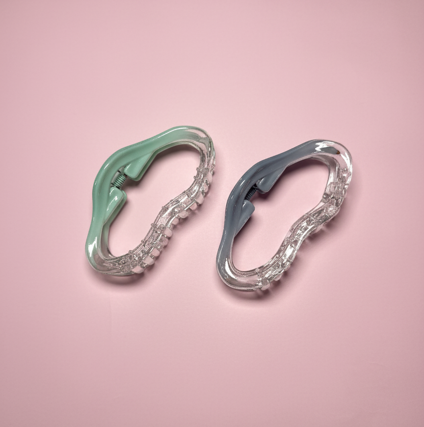 Set Of 2 Carabiners Hairclips. Maya Luxe.
