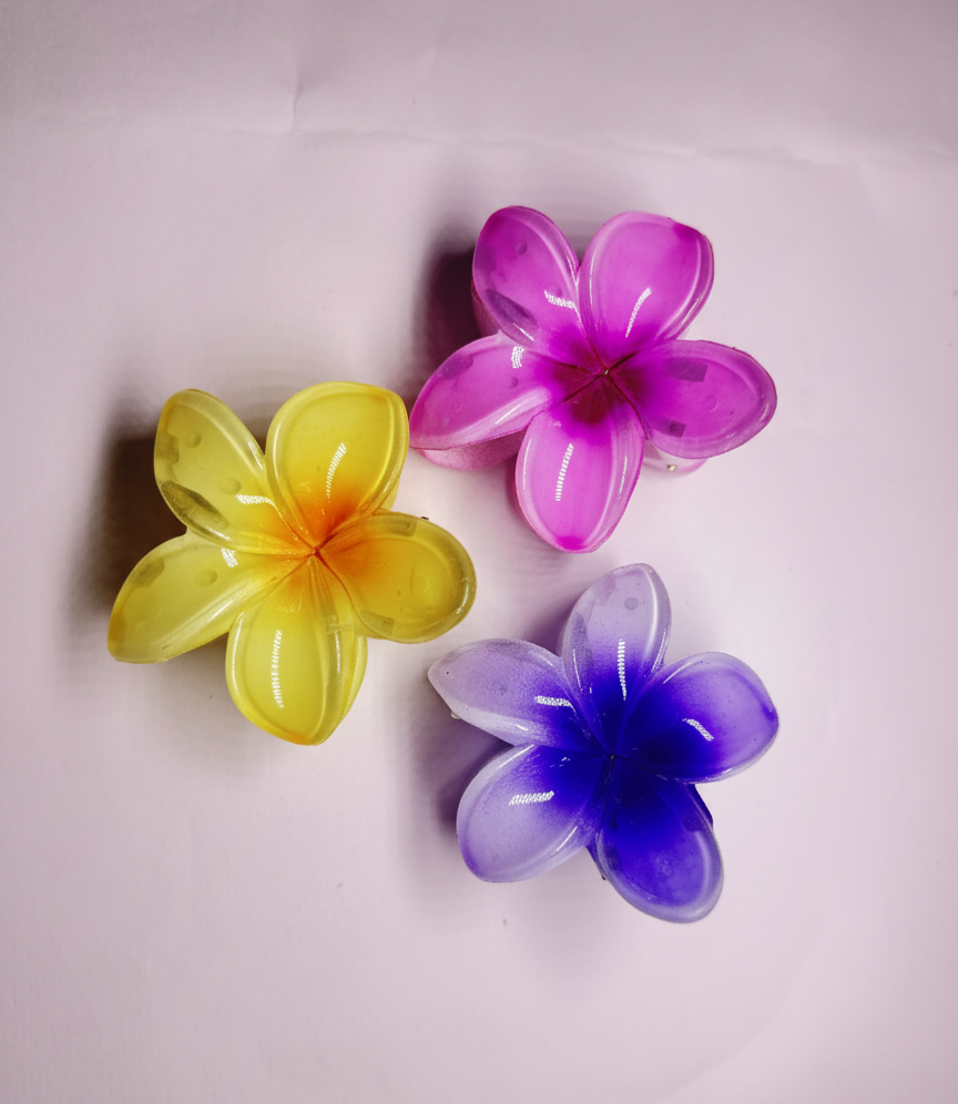 Set Of 3 Big Size Claw Hair Clips. Maya Luxe.