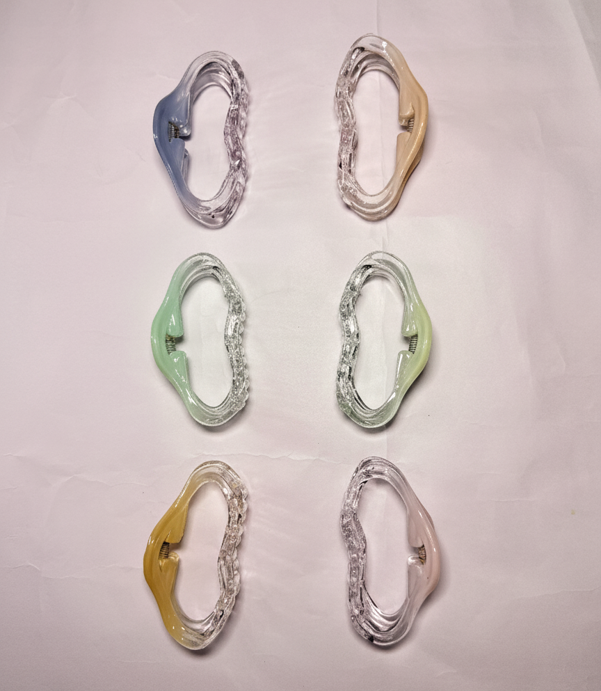 Combo Of 6 Carabiners Hairclips. Maya Luxe.