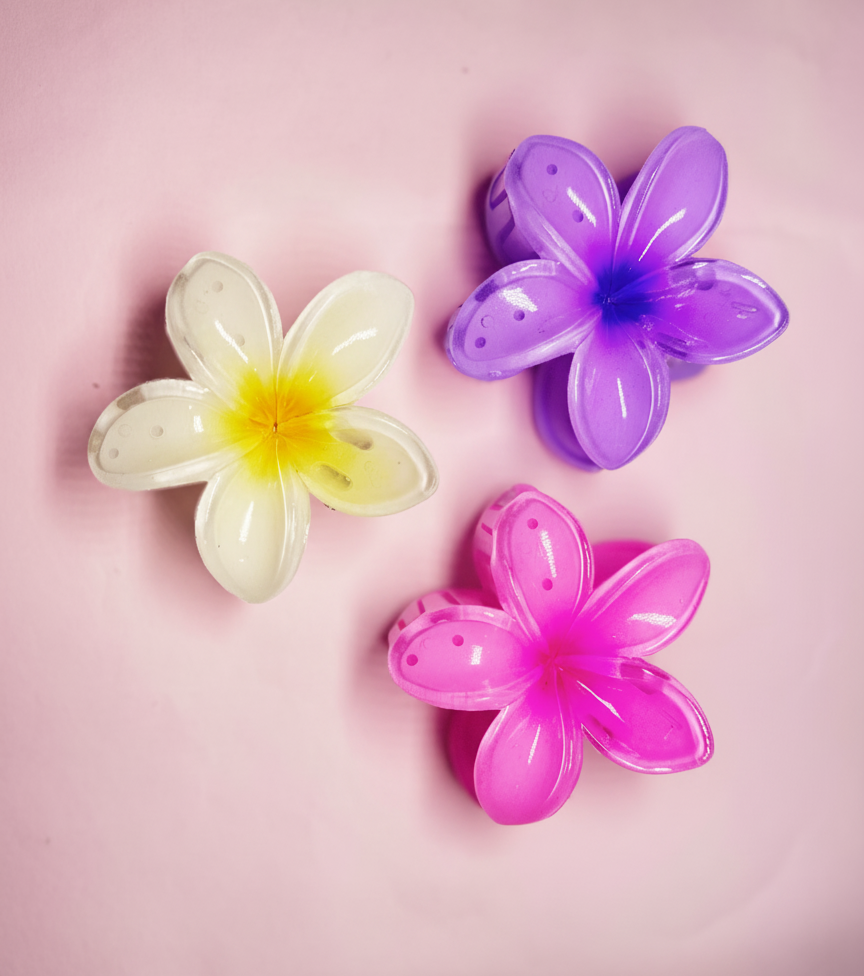 Set of 3 Big Size Claw Clips. Maya Luxe.