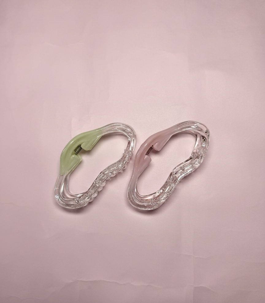 Set Of 2 Carabiner Hairclips. Maya Luxe.